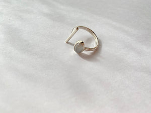 -Silver Ring- Moon stone cat's eye 20-R10