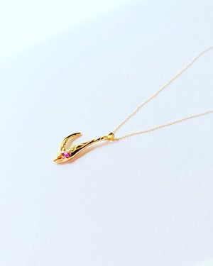 -Dance- Ruby 18KYG Necklace 20MN01