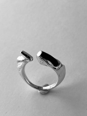 -Silver Ring-  Onyx 20-R6